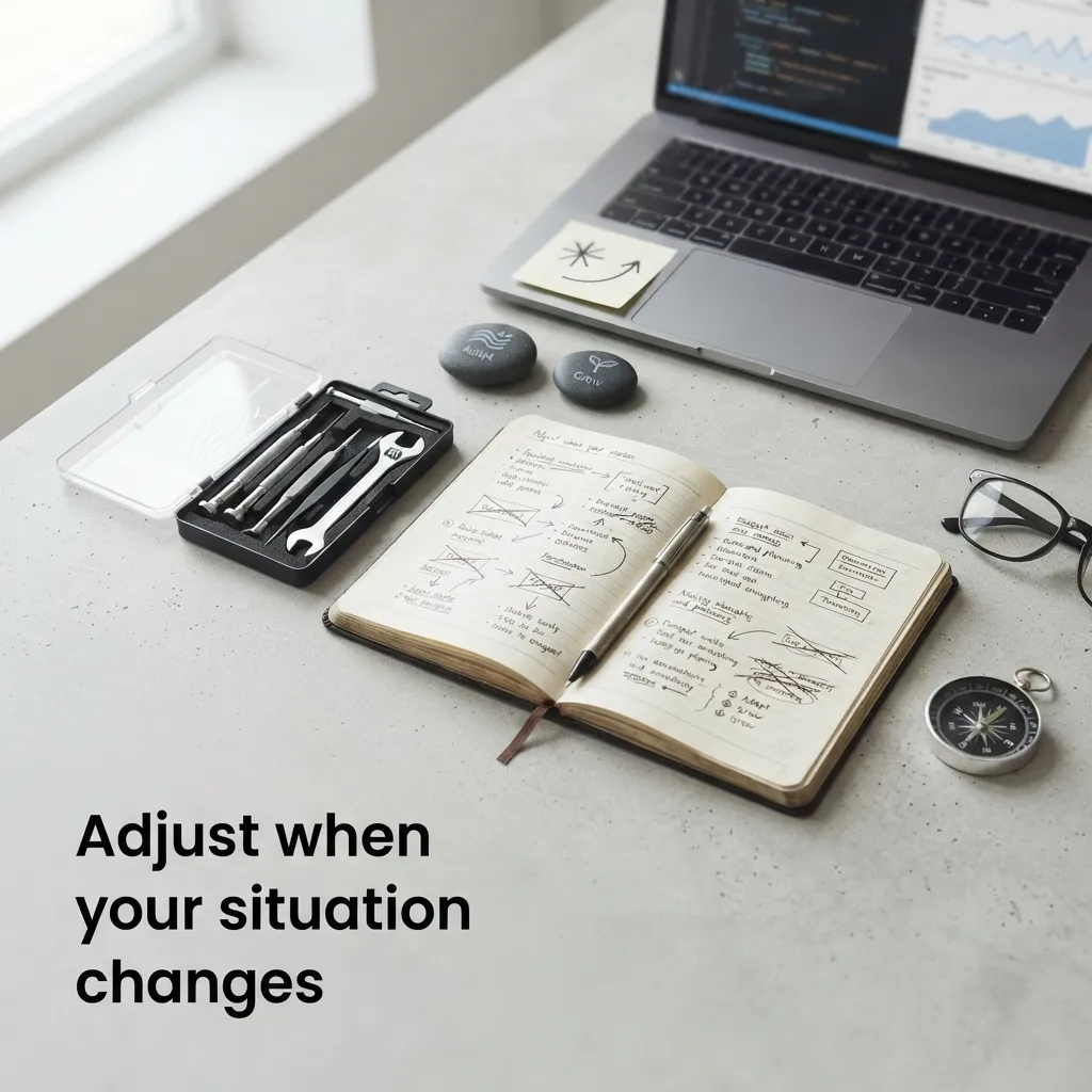 Adjust when your situation changes for разработка и продвижение сайтов