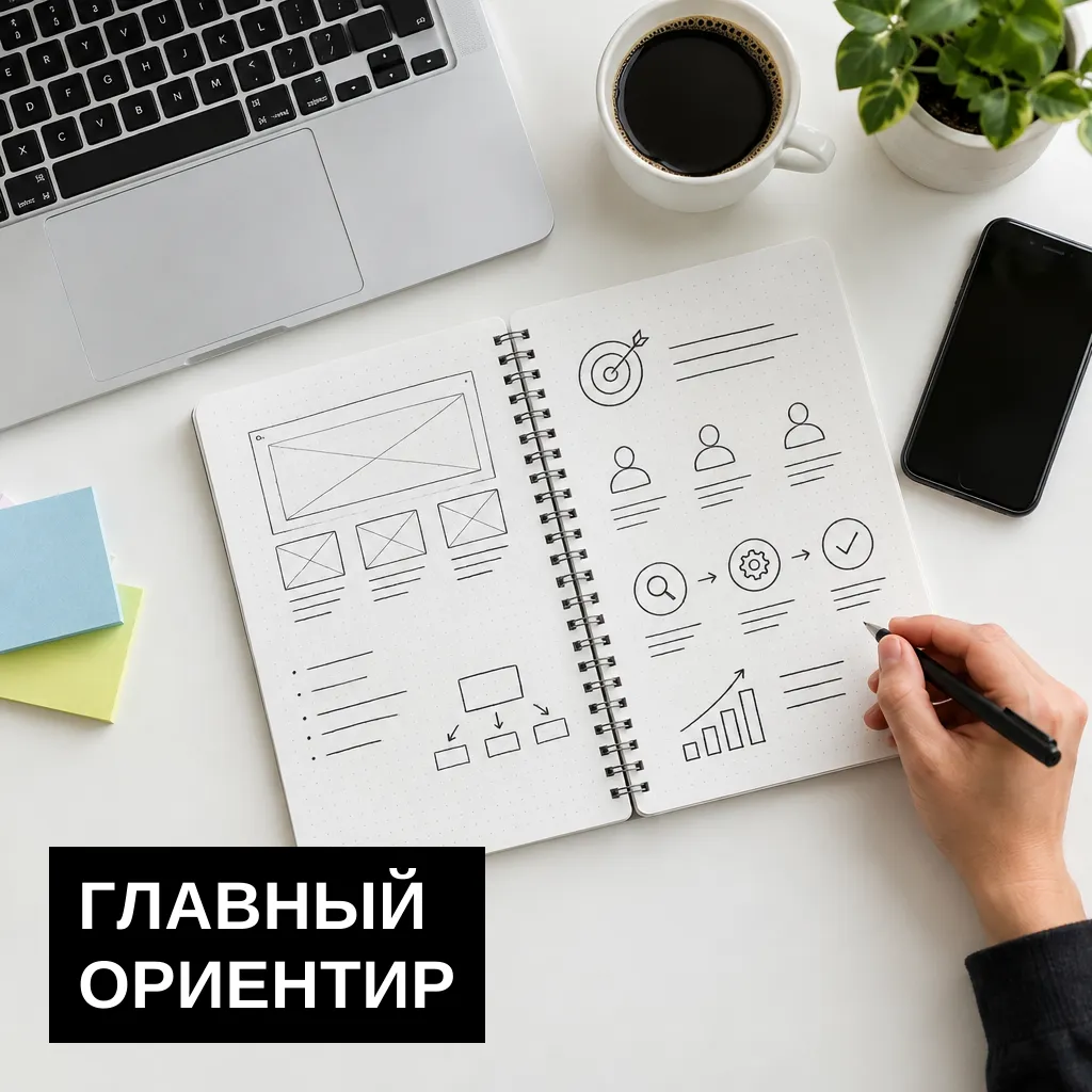 Определите цель сайта и приоритетные действия посетителя