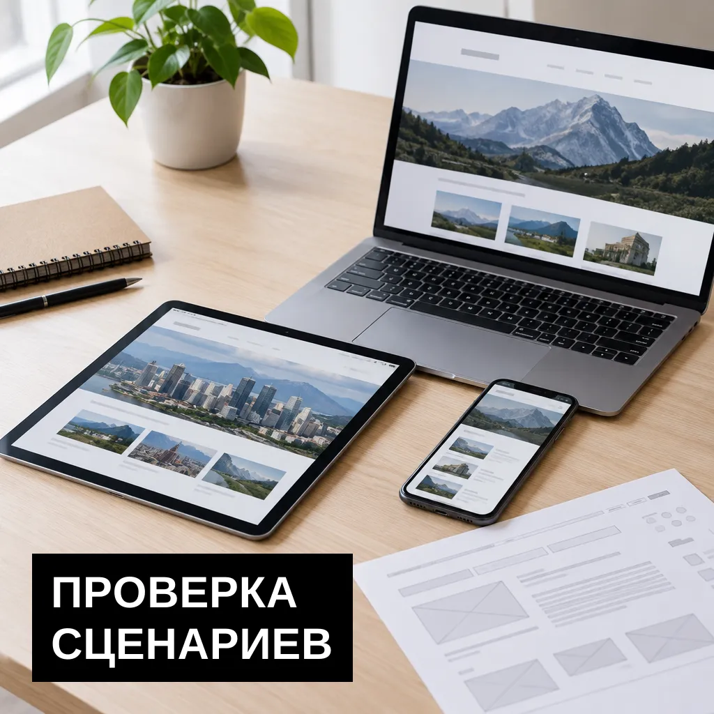Проверьте функции сайта по реальным сценариям
