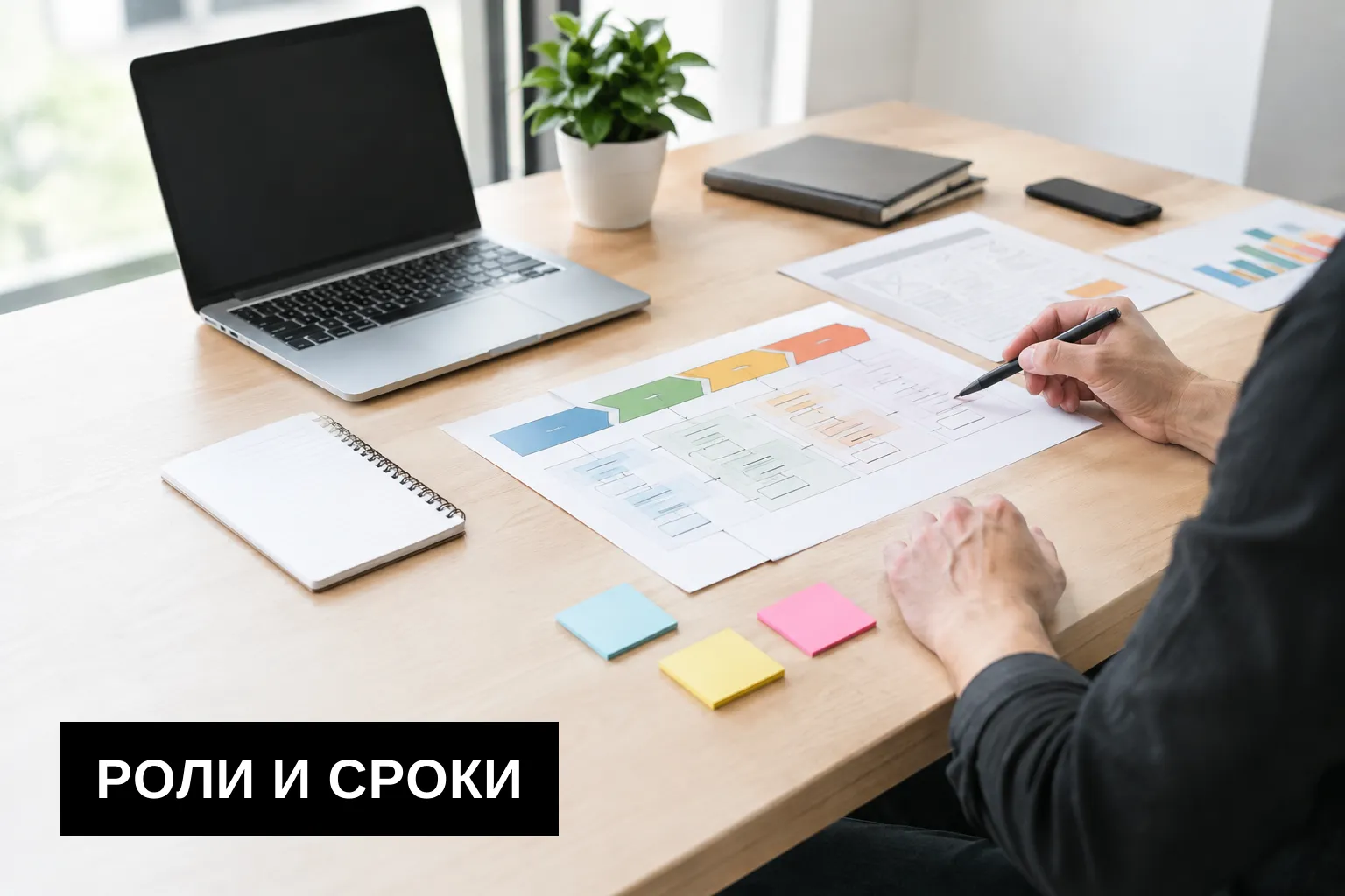 Этапы проекта и зоны ответственности
