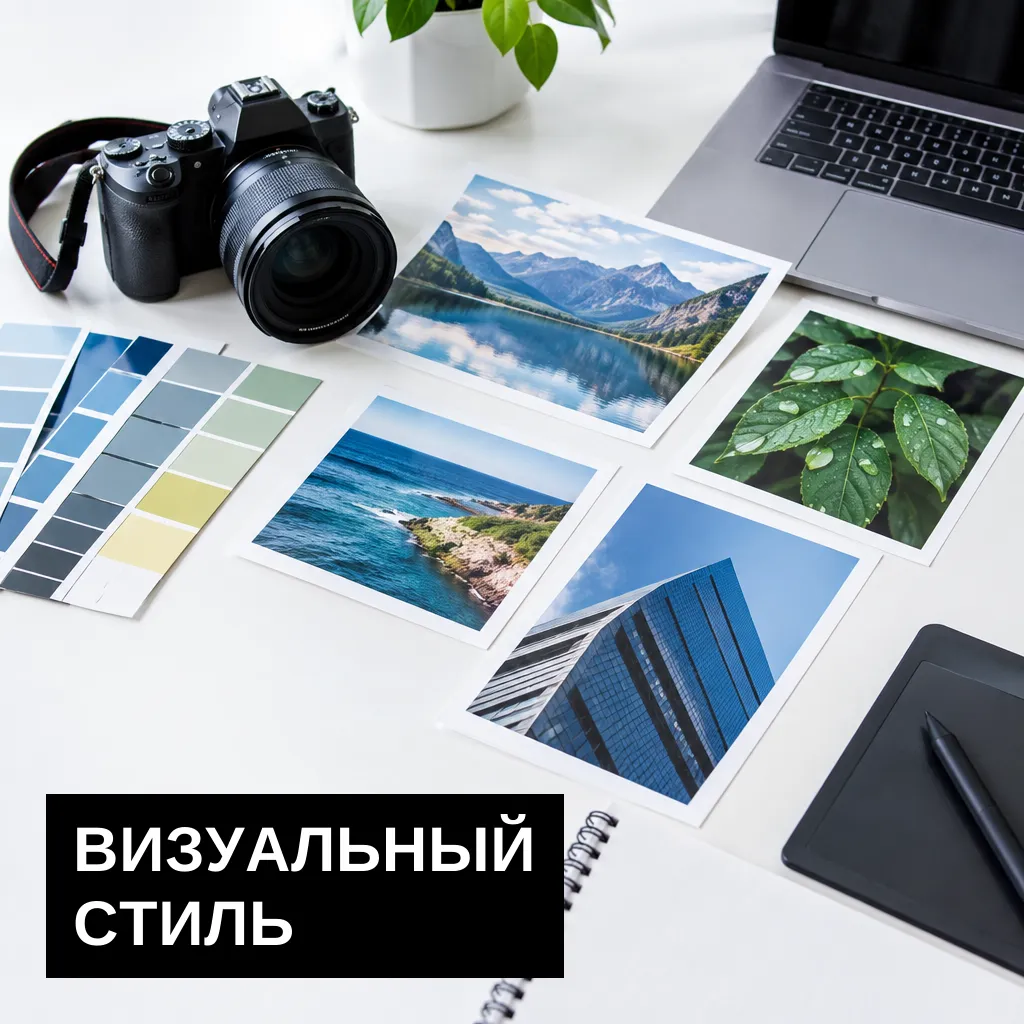 Отберите фотографии и графику для страниц